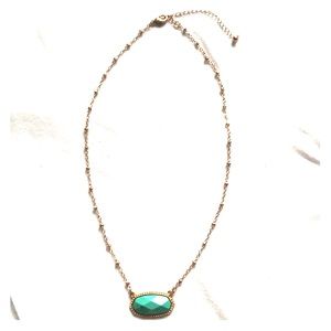 3/$20 🌟 Gold chain with turquoise stone necklace